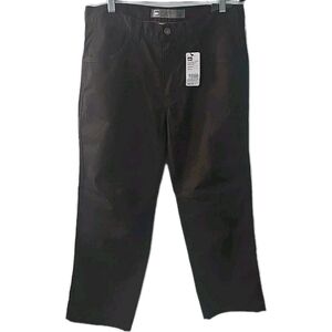 REI Pants Mens 34x30 Black Burgundy Outdoor Casual Utility Camp Hike Travel Gorp